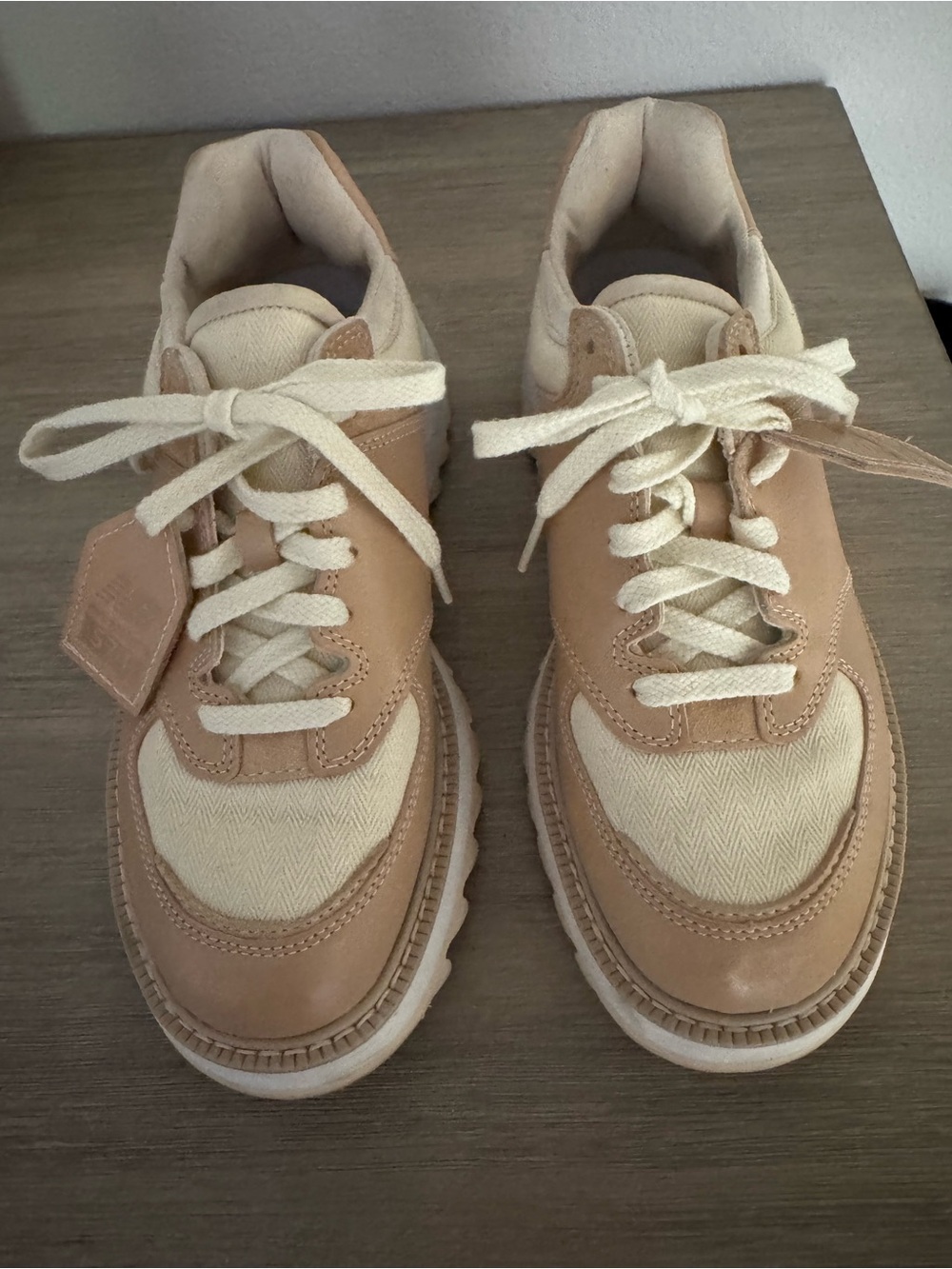 New Balance Pale Pink and Cream Women's Sneakers